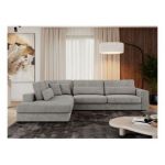 Narożnik SAVONA L - strona lewa - jasnoszary, struktura