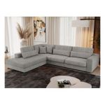 Narożnik SAVONA L - strona lewa - jasnoszary, struktura