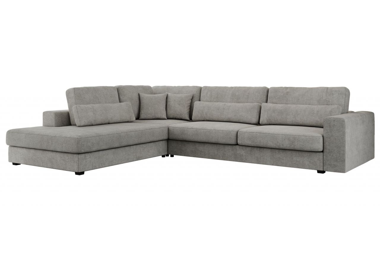 Narożnik SAVONA L - strona lewa - jasnoszary, struktura