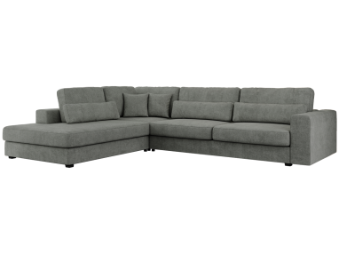 Narożnik SAVONA L - strona lewa - szary, struktura