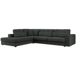 Narożnik SAVONA L - strona lewa - ciemnoszary, struktura