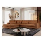 Narożnik SAVONA L - strona lewa - pomarańczowy, struktura