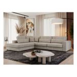 Narożnik SAVONA L - strona lewa - beżowy, struktura