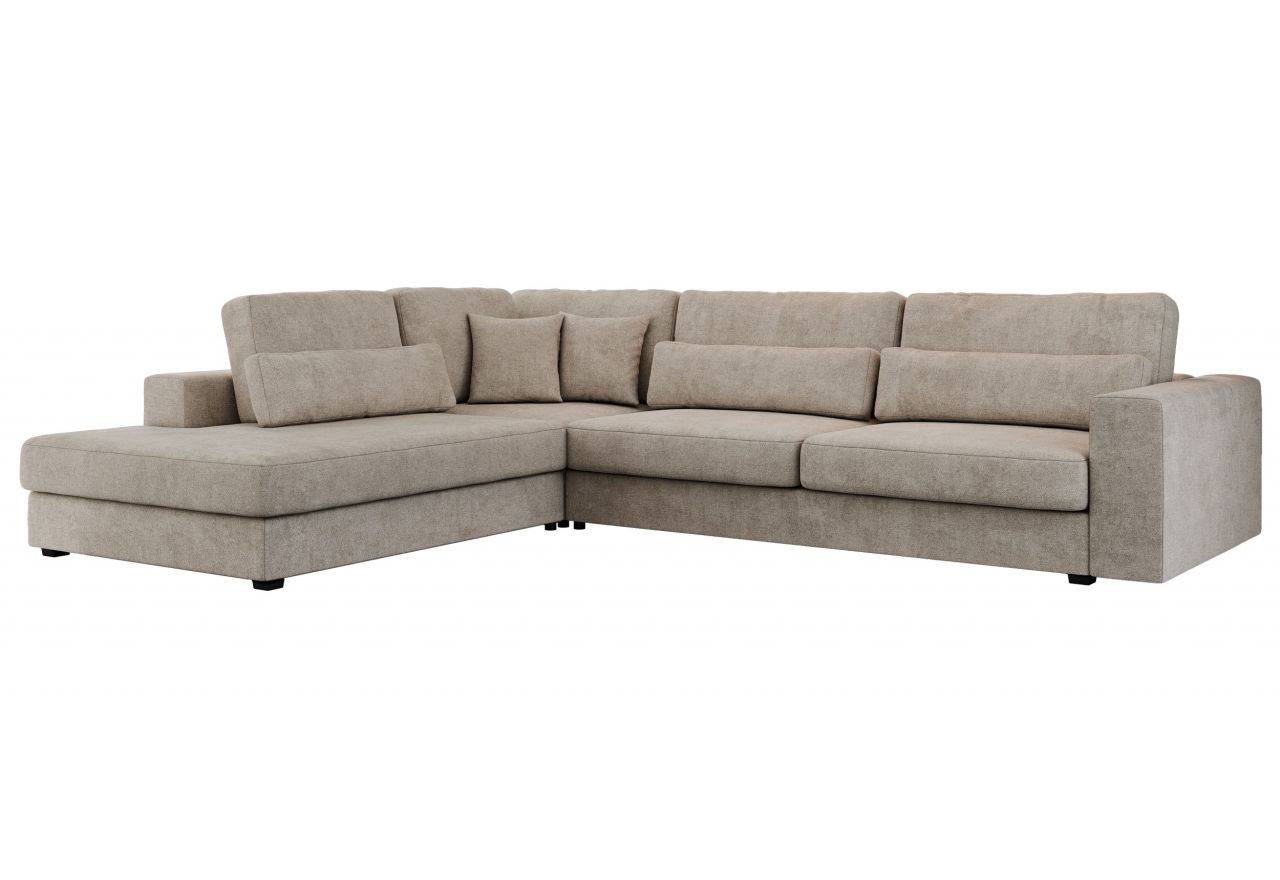 Narożnik SAVONA L - strona lewa - beżowy, struktura