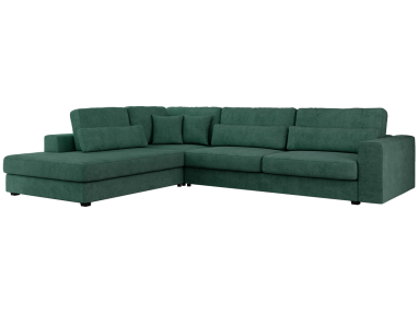 Narożnik SAVONA L - strona lewa - zielony, struktura