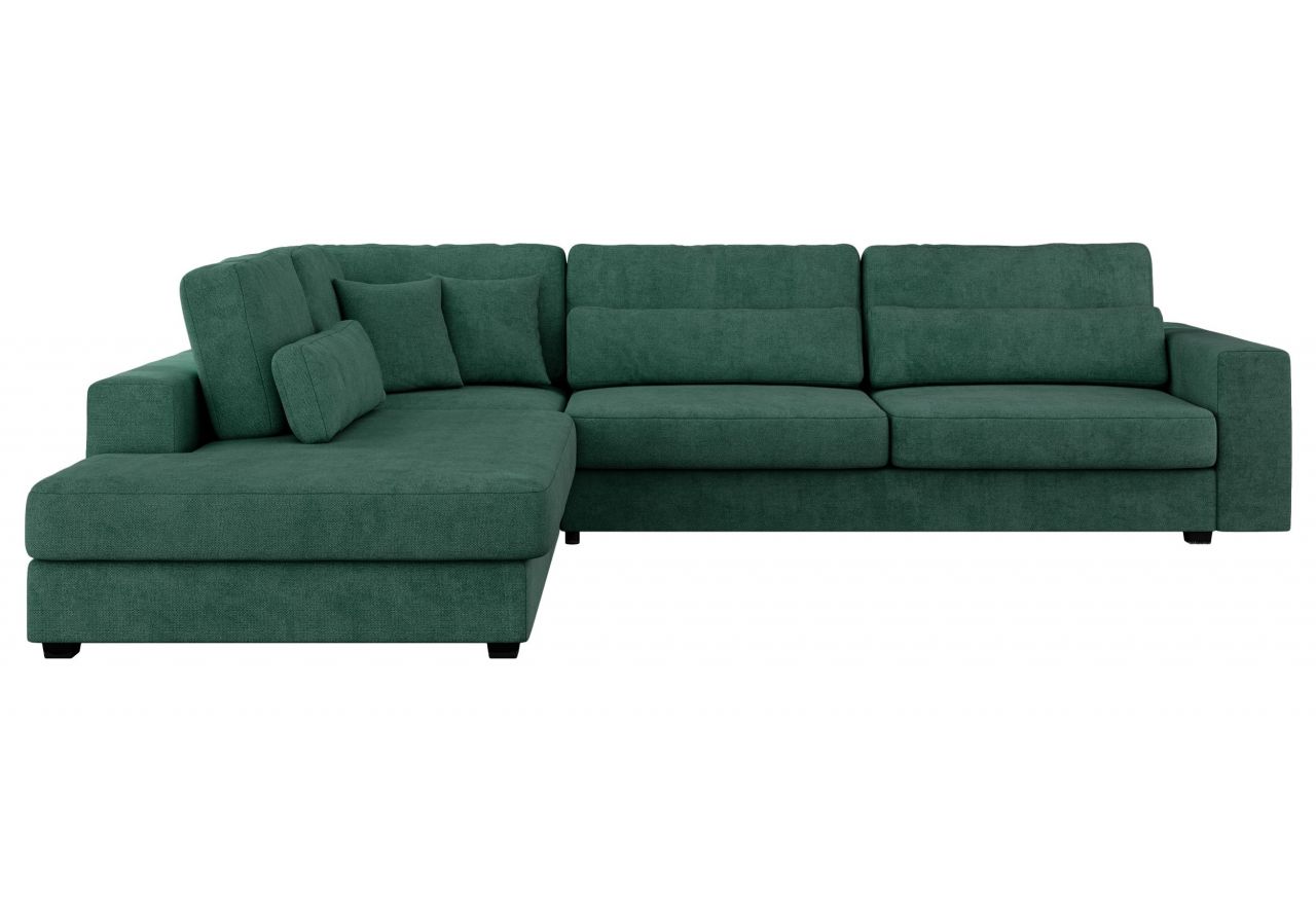 Narożnik SAVONA L - strona lewa - zielony, struktura