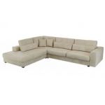 Narożnik SAVONA L - strona lewa - beżowy, welwet