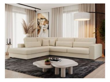 Narożnik SAVONA L - strona lewa - beżowy, boucle