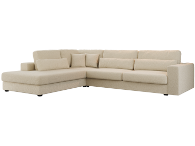 Narożnik SAVONA L - strona lewa - beżowy, boucle