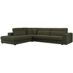 Narożnik SAVONA L - strona lewa - ciemnozielony, boucle