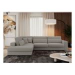 Narożnik SAVONA L - strona lewa - szary, boucle