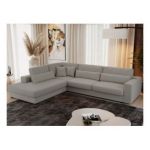 Narożnik SAVONA L - strona lewa - szary, boucle