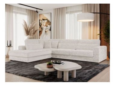 Narożnik SAVONA L - strona lewa - beżowy, sztruks