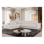 Narożnik SAVONA L - strona lewa - beżowy, sztruks