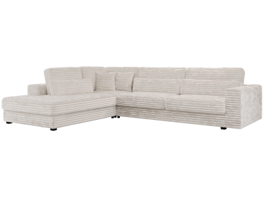 Narożnik SAVONA L - strona lewa - beżowy, sztruks