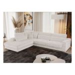 Narożnik SAVONA L - strona lewa - beżowy, sztruks