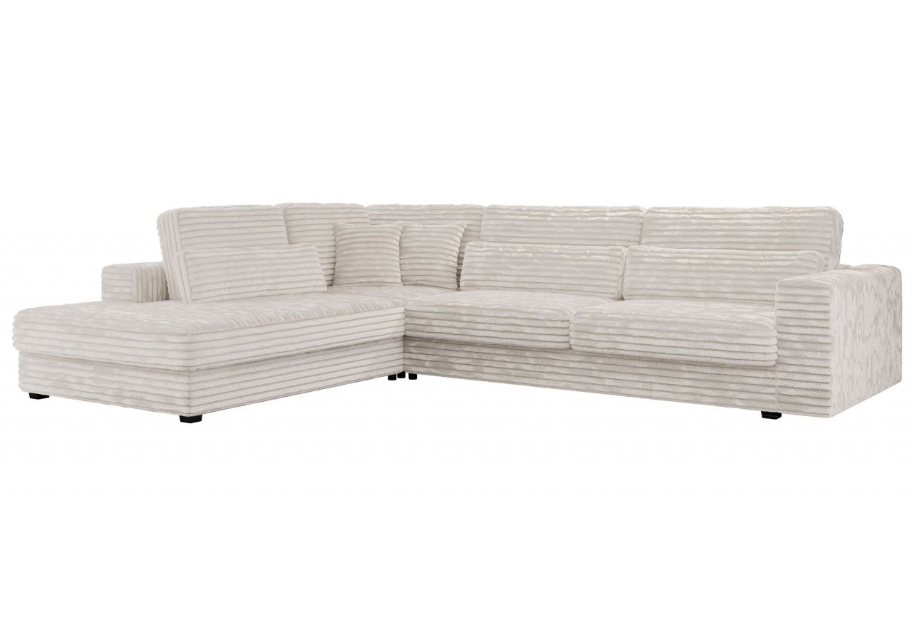 Narożnik SAVONA L - strona lewa - beżowy, sztruks