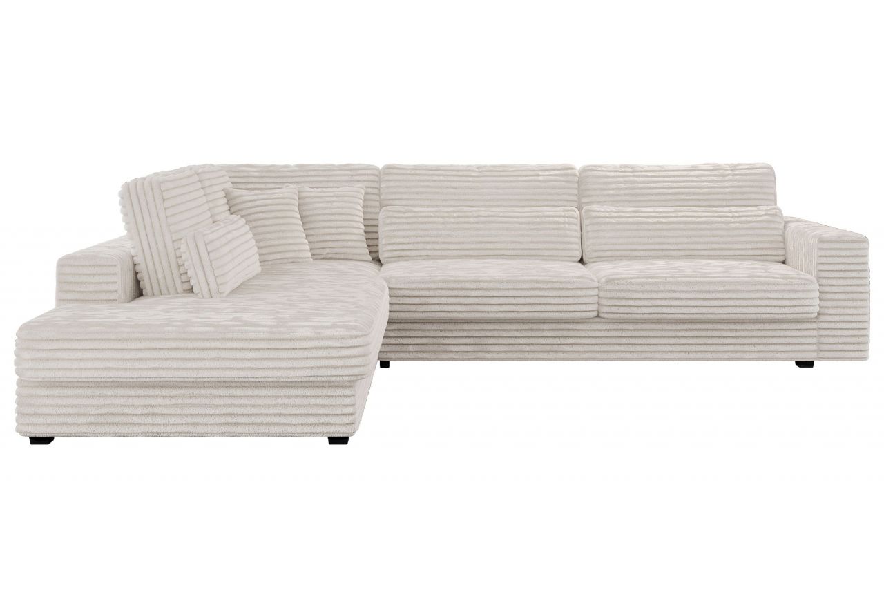 Narożnik SAVONA L - strona lewa - beżowy, sztruks