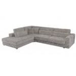 Narożnik SAVONA L - strona lewa - jasnoszary, sztruks