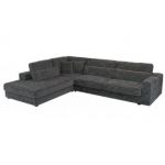 Narożnik SAVONA L - strona lewa - szary, sztruks