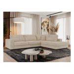 Narożnik SAVONA L - strona prawa - beżowy, sztruks