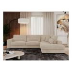 Narożnik SAVONA L - strona prawa - beżowy, sztruks