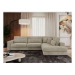 Narożnik SAVONA L - strona prawa - jasnoszary, sztruks