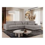 Narożnik SAVONA L - strona prawa - szary, sztruks