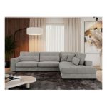 Narożnik SAVONA L - strona prawa - jasnoszary, struktura