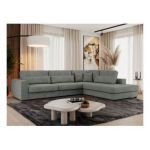 Narożnik SAVONA L - strona prawa - szary, struktura