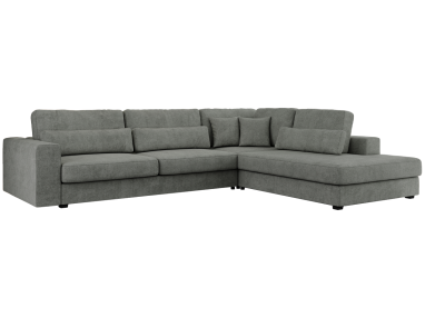 Narożnik SAVONA L - strona prawa - szary, struktura