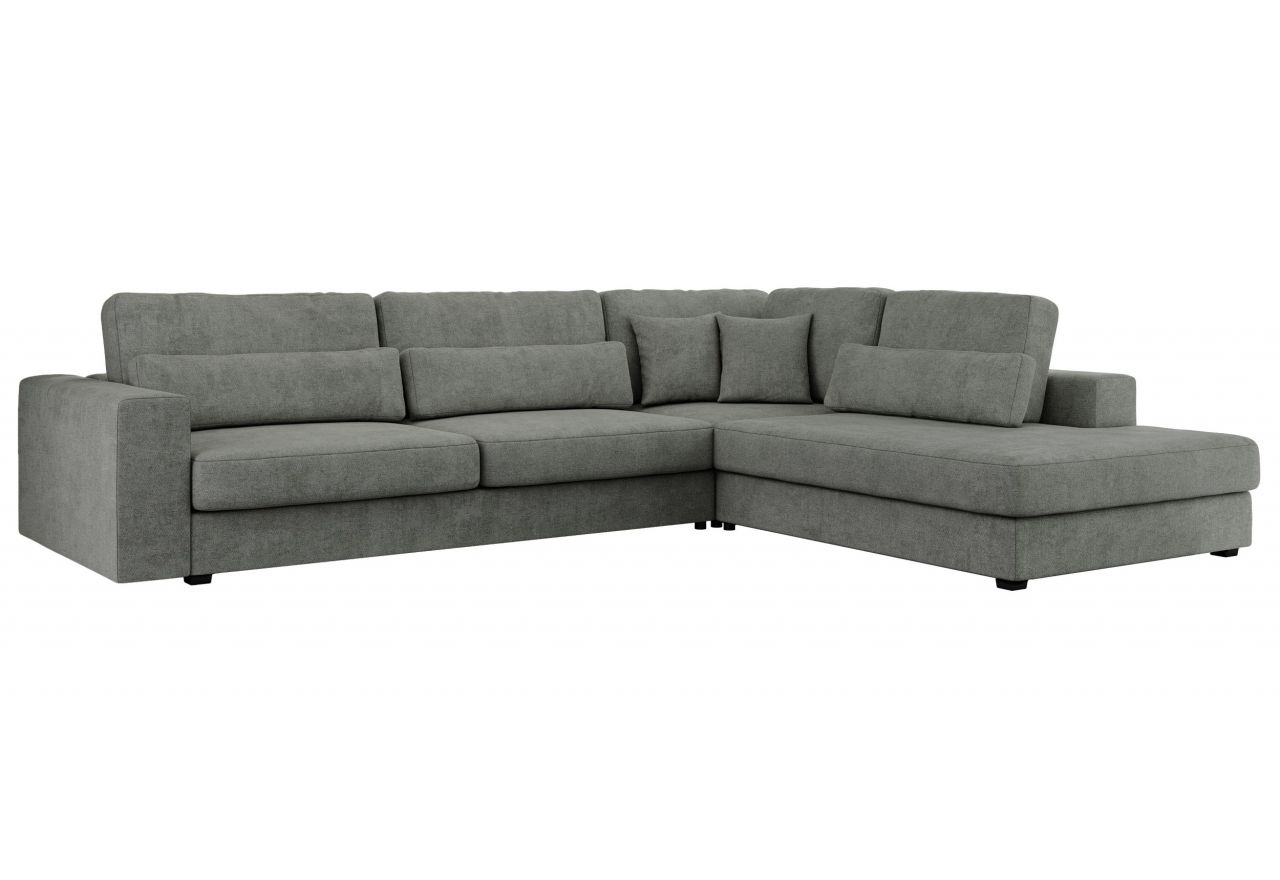 Narożnik SAVONA L - strona prawa - szary, struktura