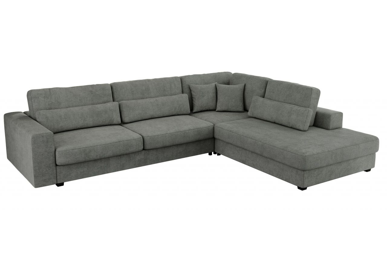 Narożnik SAVONA L - strona prawa - szary, struktura