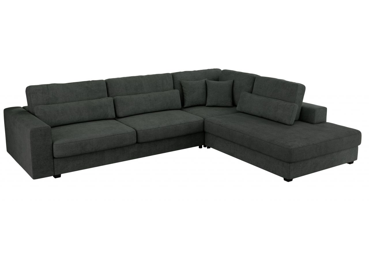 Narożnik SAVONA L - strona prawa - ciemnoszary, struktura