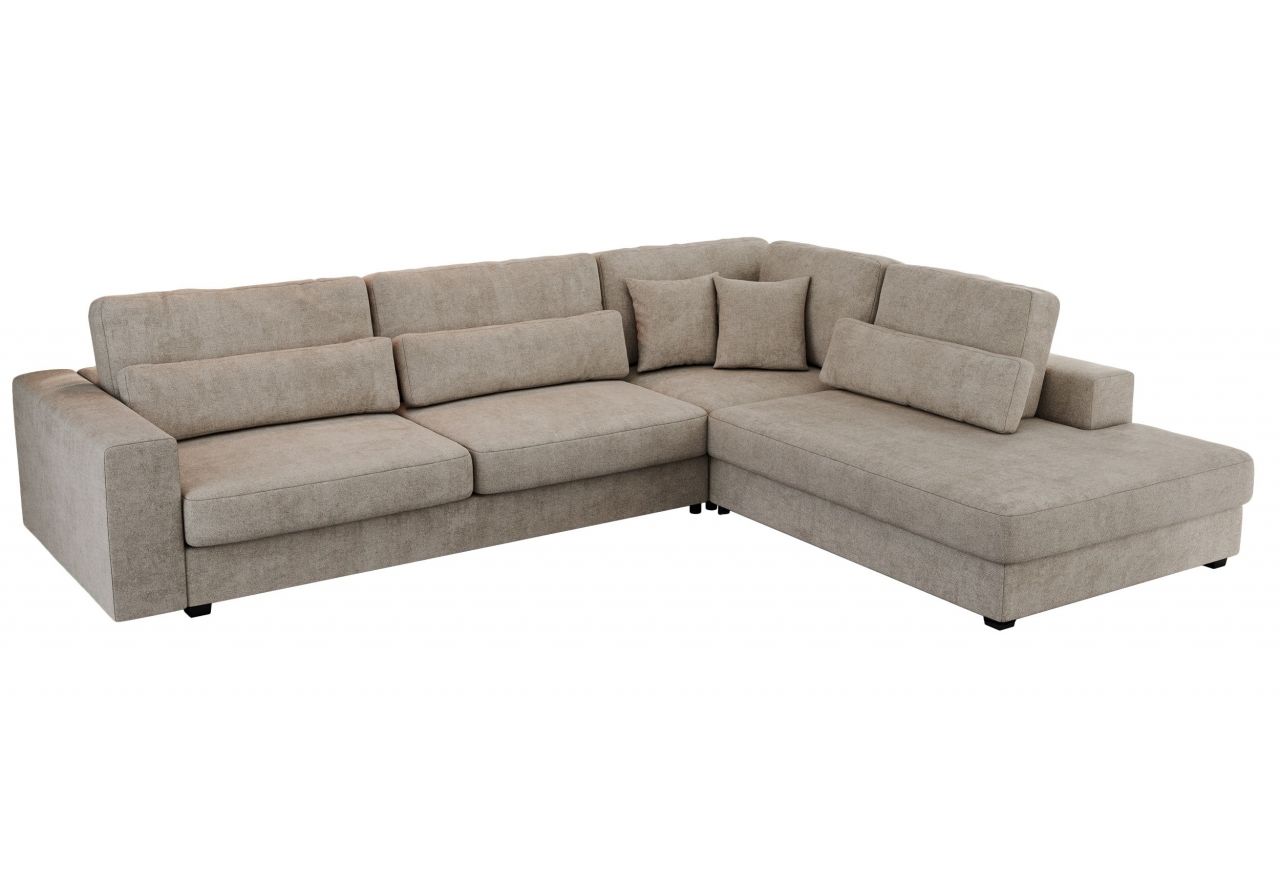 Narożnik SAVONA L - strona prawa - beżowy, struktura