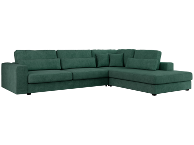 Narożnik SAVONA L - strona prawa - zielony, struktura