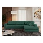 Narożnik SAVONA L - strona prawa - zielony, struktura