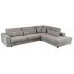 Narożnik SAVONA L - strona prawa - jasnoszary, welwet