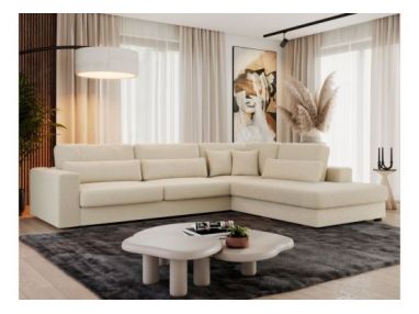 Narożnik SAVONA L - strona prawa - beżowy, boucle