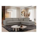 Narożnik SAVONA L - strona prawa - szary, boucle