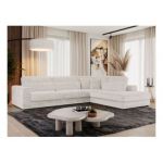 Narożnik SAVONA L - strona prawa - beżowy, sztruks