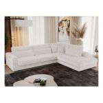 Narożnik SAVONA L - strona prawa - beżowy, sztruks