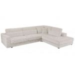 Narożnik SAVONA L - strona prawa - beżowy, sztruks