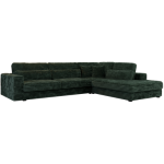 Narożnik SAVONA L - strona prawa - ciemnozielony, sztruks
