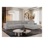 Narożnik SAVONA L - strona prawa - jasnoszary, sztruks