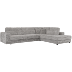 Narożnik SAVONA L - strona prawa - jasnoszary, sztruks