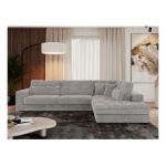 Narożnik SAVONA L - strona prawa - jasnoszary, sztruks