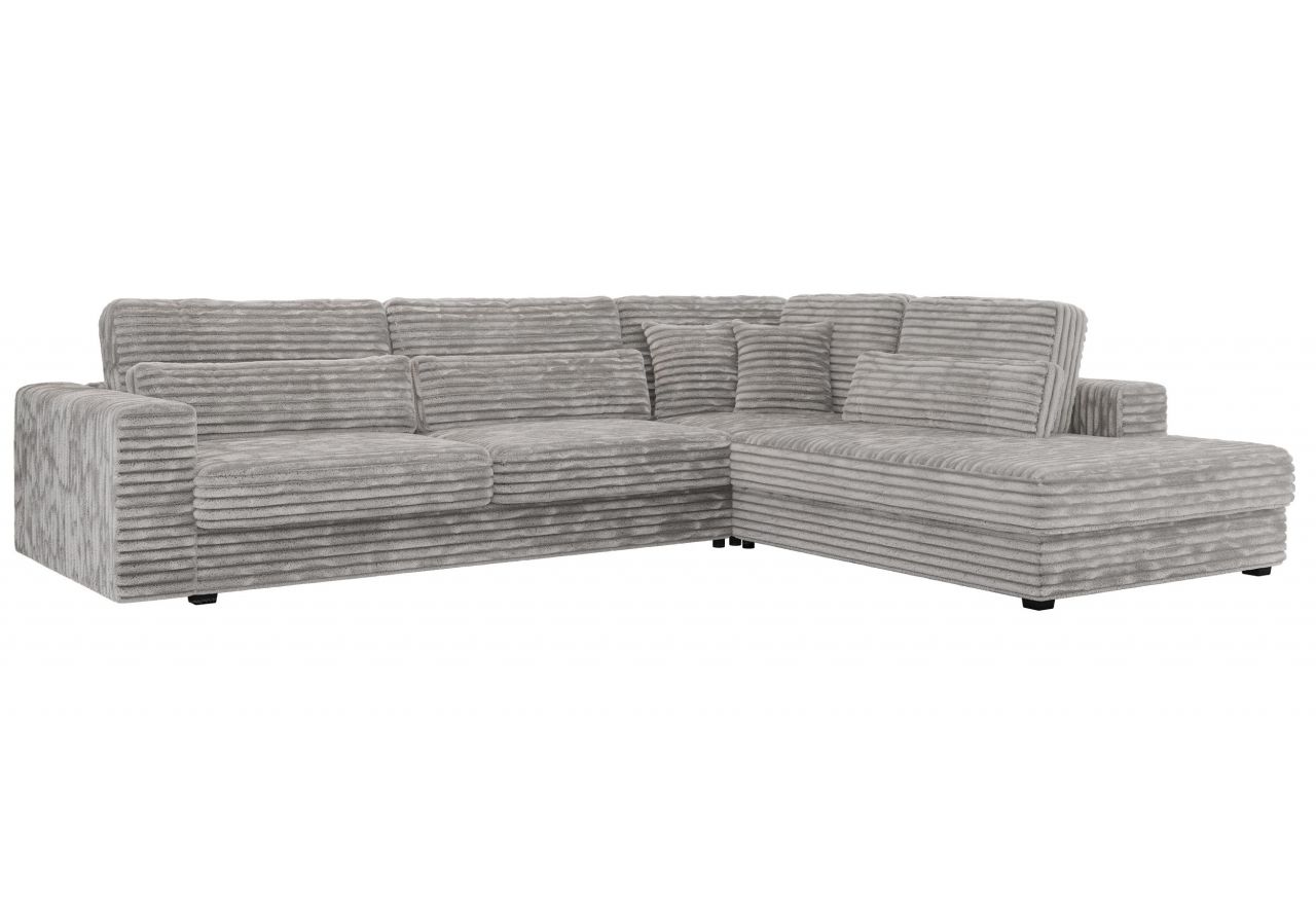 Narożnik SAVONA L - strona prawa - jasnoszary, sztruks