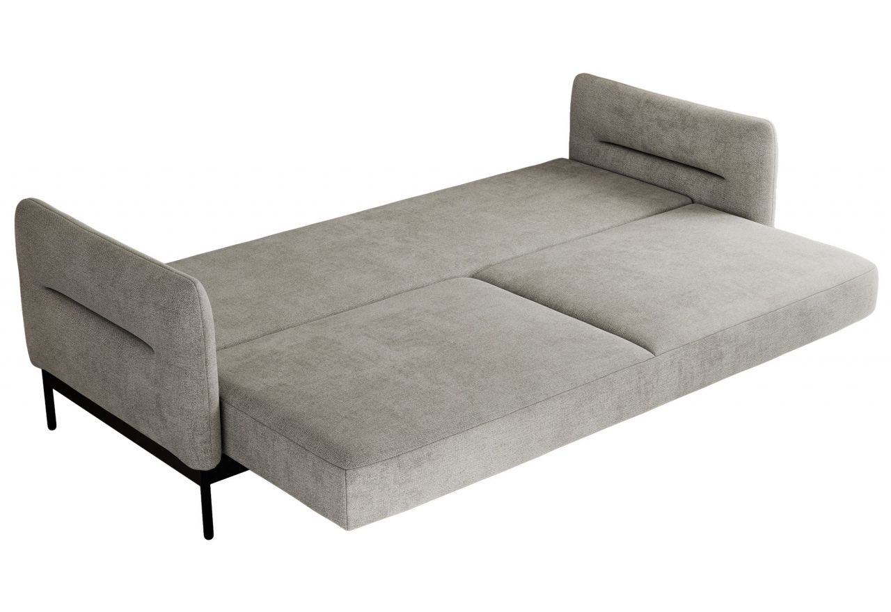 Narożnik SALENTO L - uniwersalny - jasnoszary, struktura