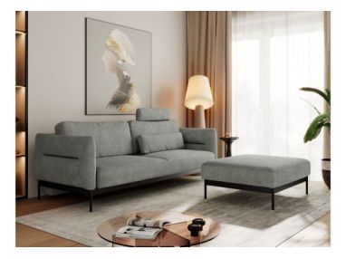 Narożnik SALENTO L - uniwersalny - szary, struktura